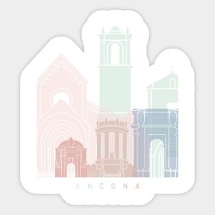 ANCONA SKYLINE POSTER PASTEL Sticker